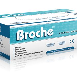 Broche Latex Examination Gloves – Powdered – 100pcs