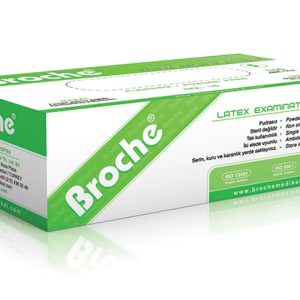 Broche Latex Examination Gloves Powder Free- 100pcs
